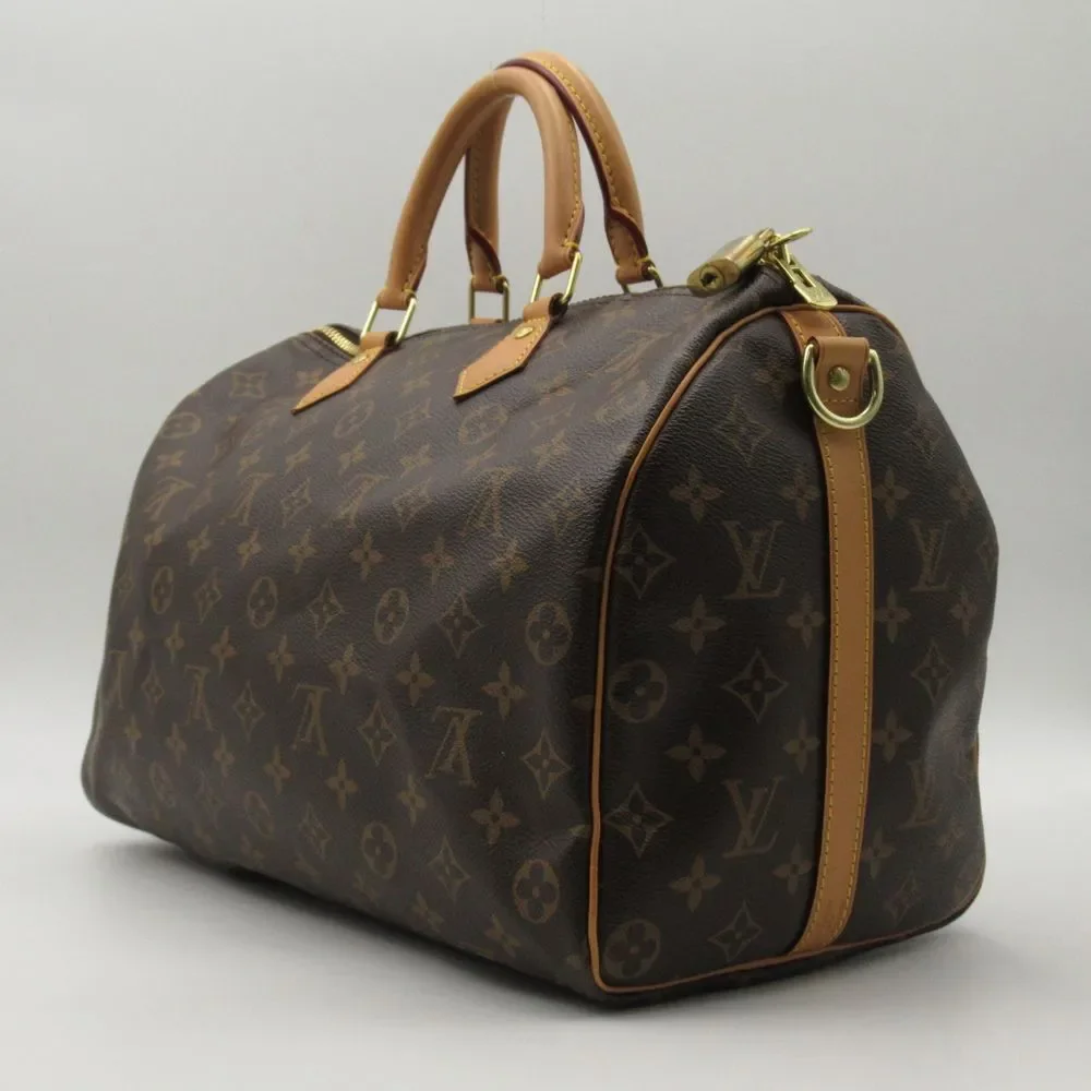 Louis Vuitton Speedy Bandouliere 35 Shoulder Bag Monogram Brown